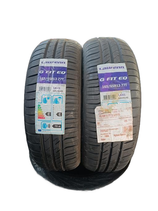 2 gomme LAUFENN  estive  165/65 R13 77T   battistrada 7mm  dot 2017 prezzo 80€