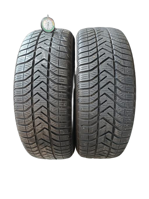 2 gomme PIRELLI SNOW CONTROL 195/55 R16 87H INVERNALI M+S battistrada 5.5mm DOT2017 prezzo 100€